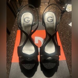 Guess Saleena Sparkly Platform Wedge Size 7.5